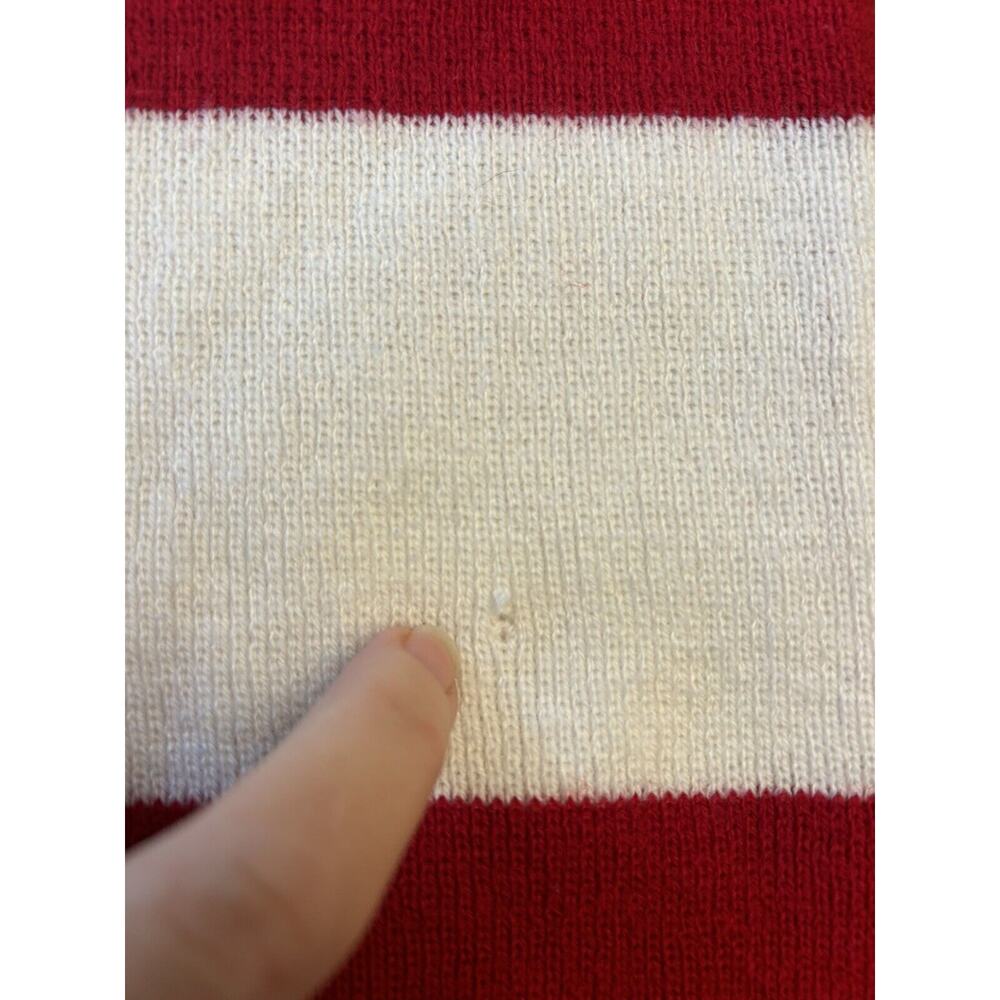 Vintage McDonald’s Golden Arches Long Scarf Red And White Striped Unisex - Picture 3 of 4